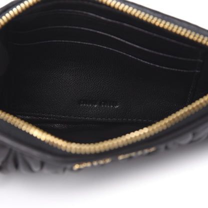 Miu Miu Nappa Matelasse Pouch Black 8 of 9