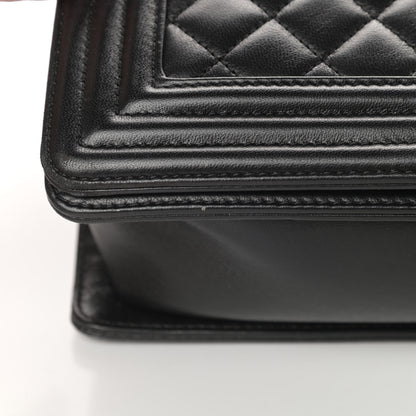 Chanel Lambskin Quilted Large Boy Flap Black 14 of 18