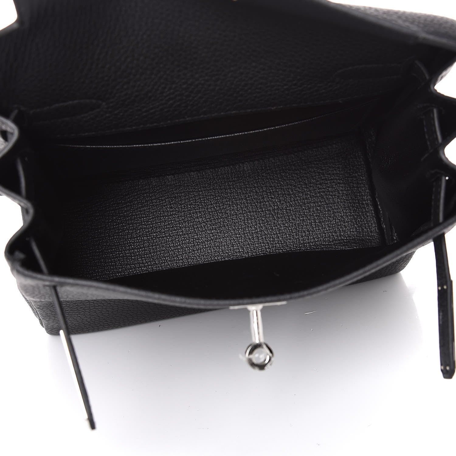 Hermes Taurillon Clemence Kelly Ado Backpack Black 5 of 8
