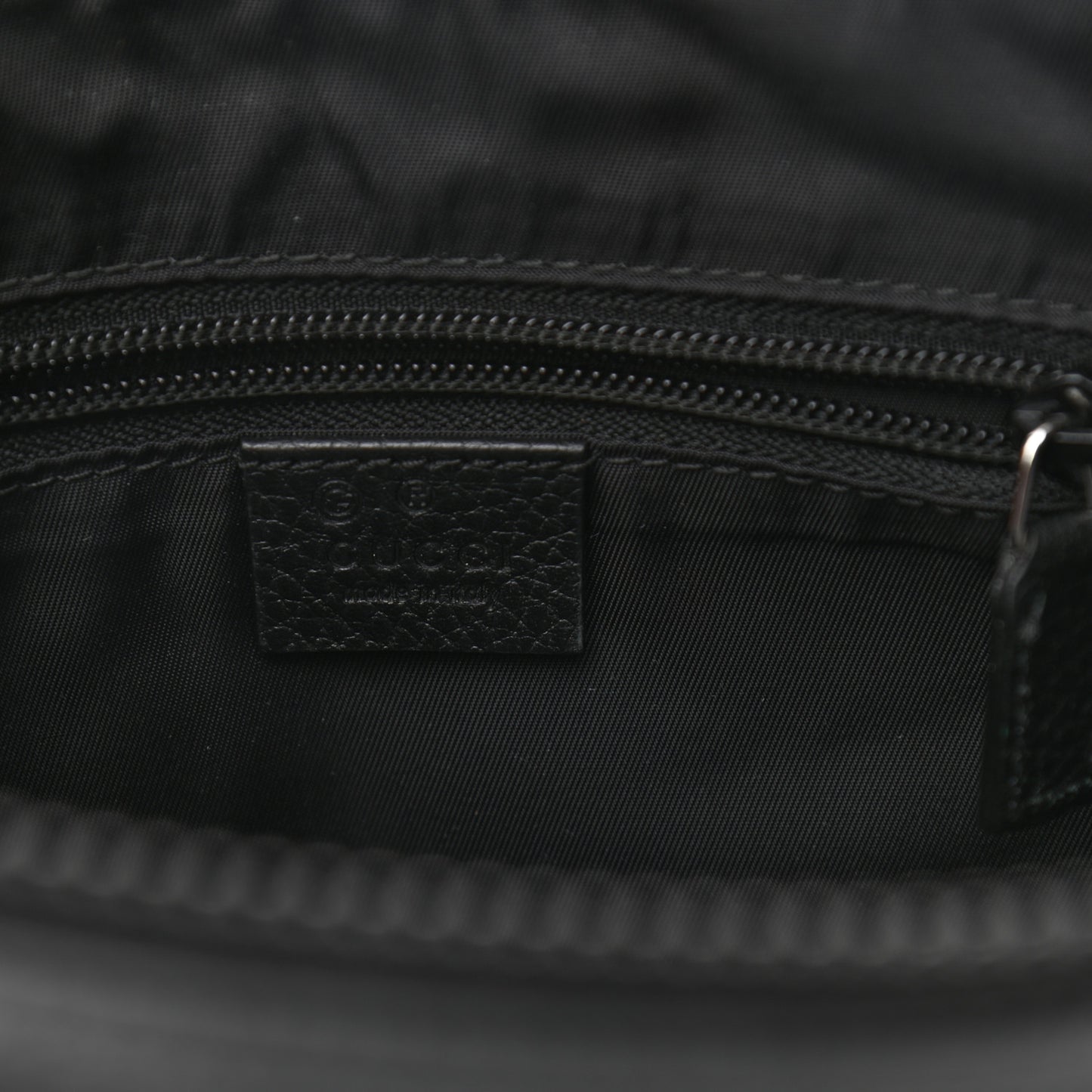 Nylon Monogram Dollar Calfskin Flat Messenger Bag Black