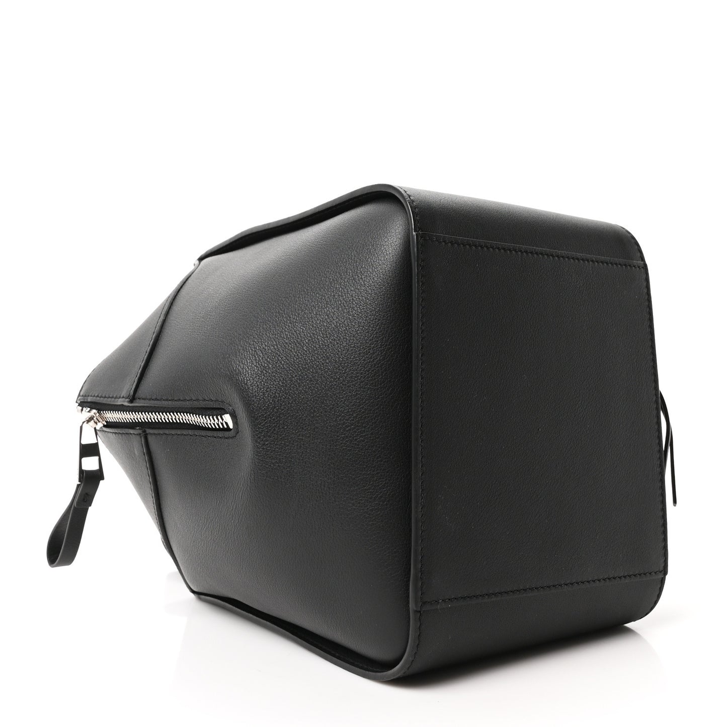 Soft Grained Calfskin Compact Hammock Shoulder Bag Black