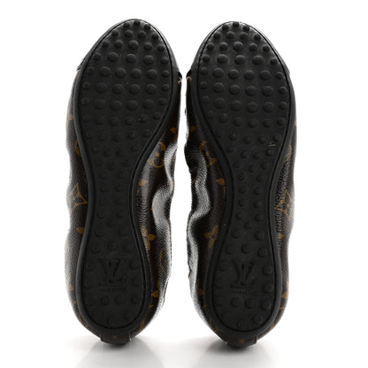 Louis Vuitton Monogram Flirty Ballerina Flats 37.5 Black 5 of 10