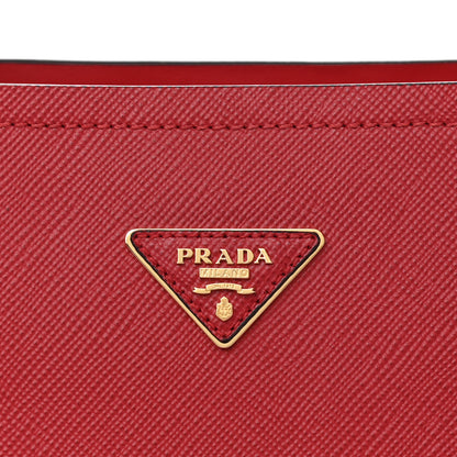 Prada Saffiano Cuir Small Matinee Tote Rosso 7 of 11