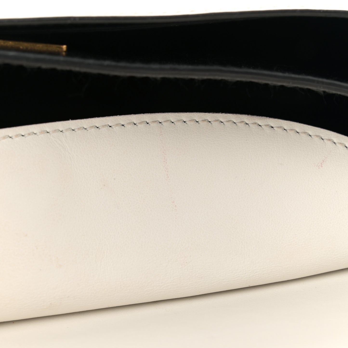 City Calf Saffiano Large Cahier Bag White Black