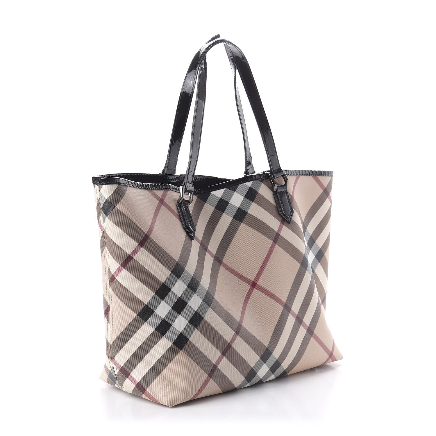Burberry Supernova Check Stanton Tote Black 3 of 12