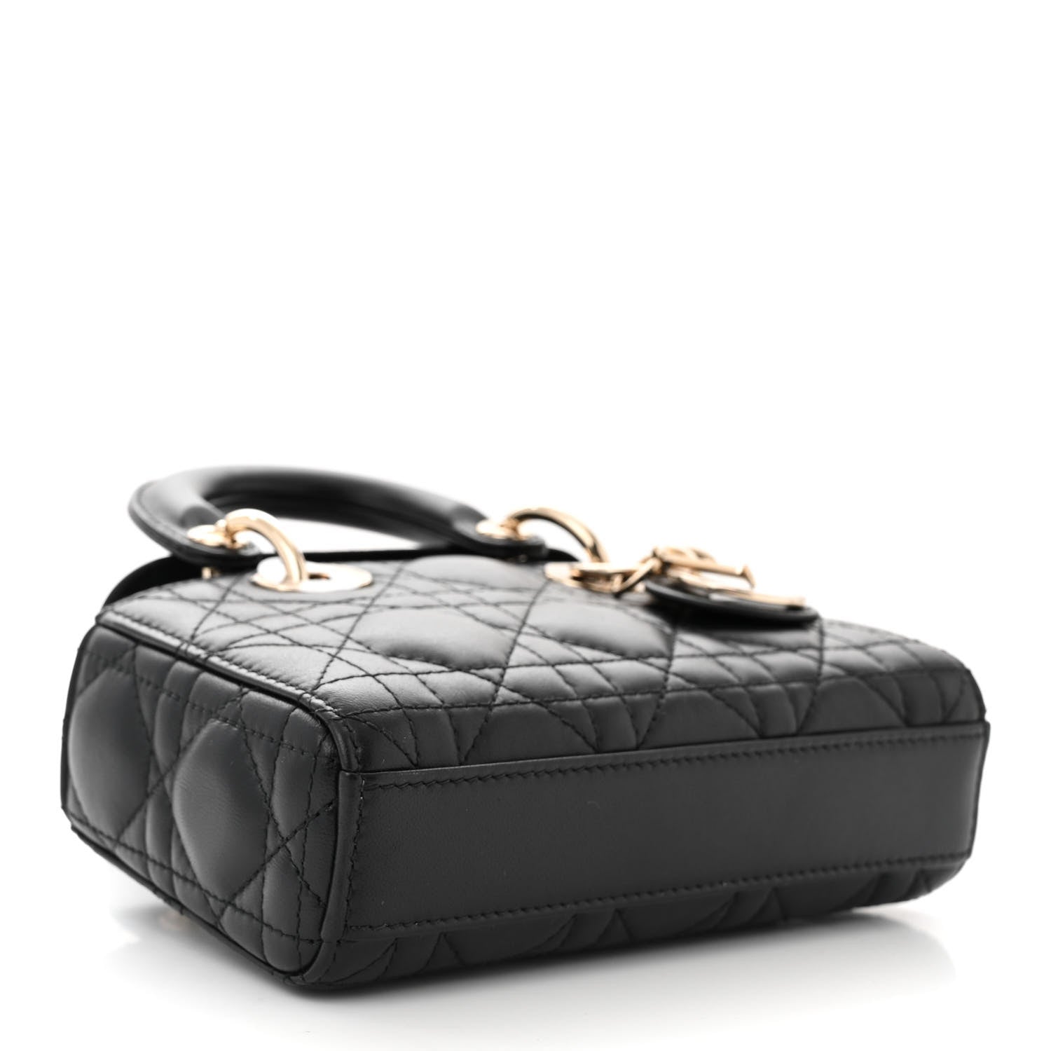Christian Dior Lambskin Cannage Micro Lady D-Joy Black 4 of 11