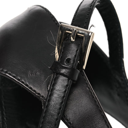 Prada Spazzolato Mary Jane Pumps 39 Black 11 of 15