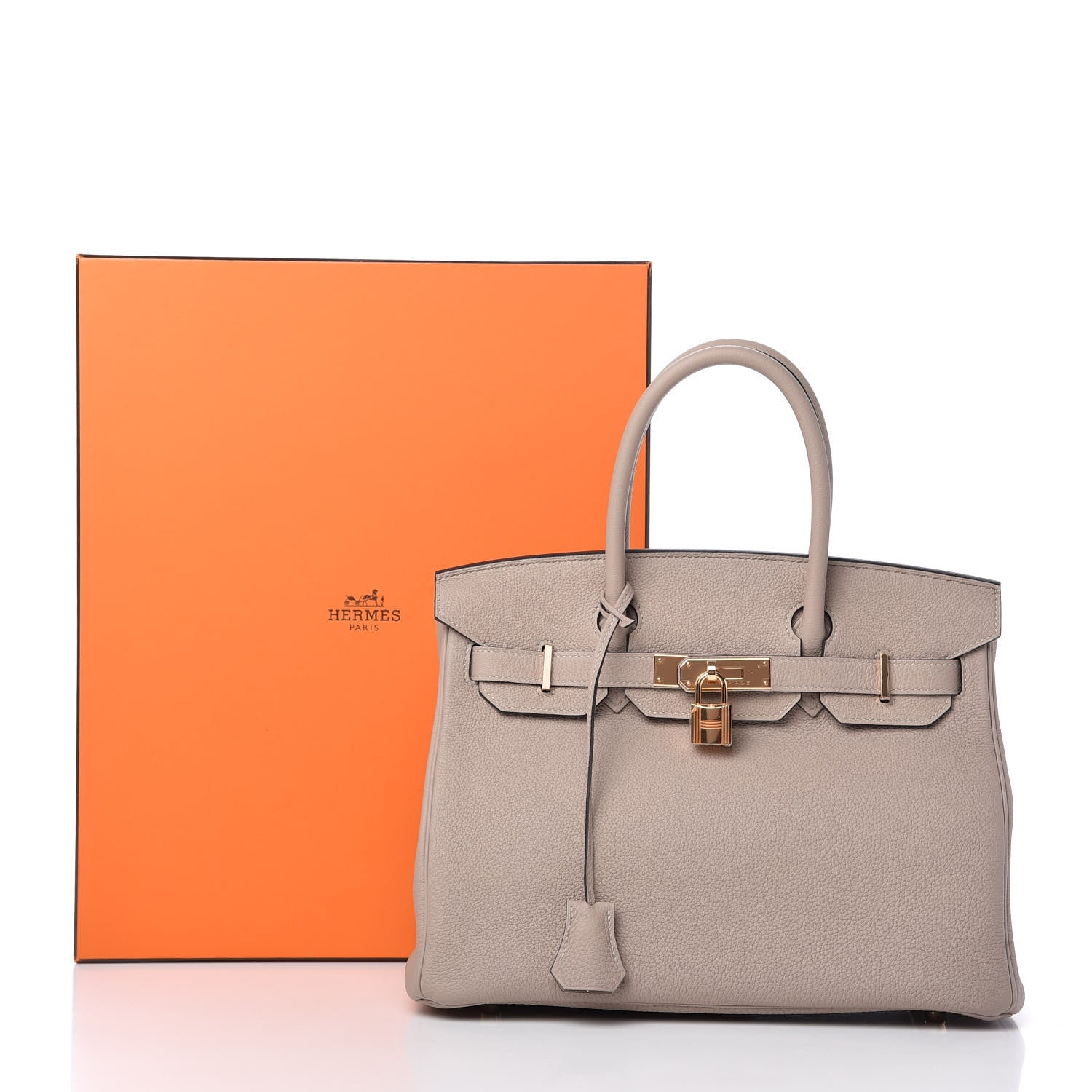 Hermes Togo Birkin 30 Gris Tourterelle 11 of 11