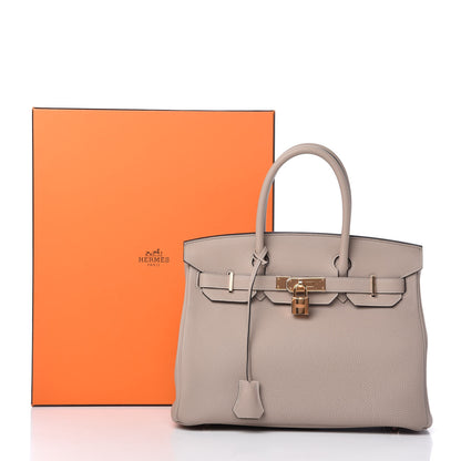 Hermes Togo Birkin 30 Gris Tourterelle 11 of 11