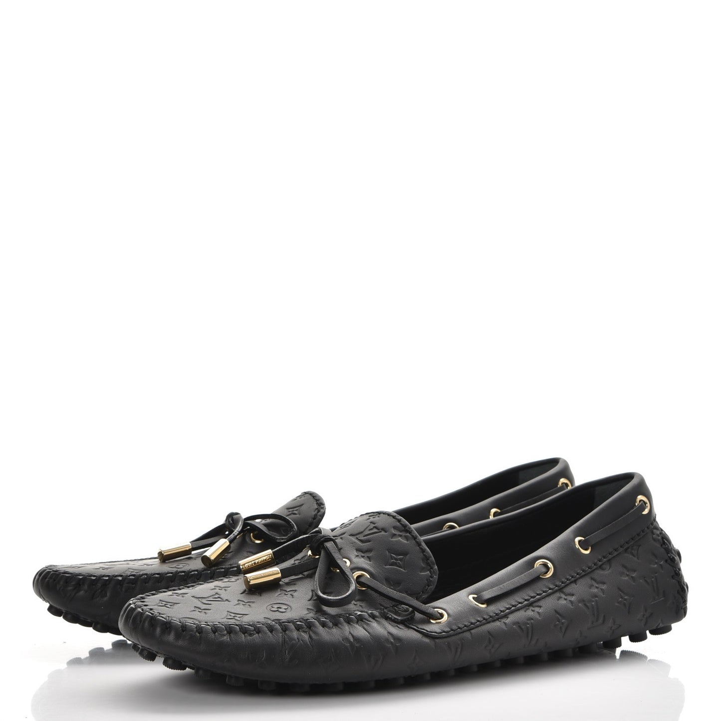 Calfskin Monogram Gloria Loafers 40 Black