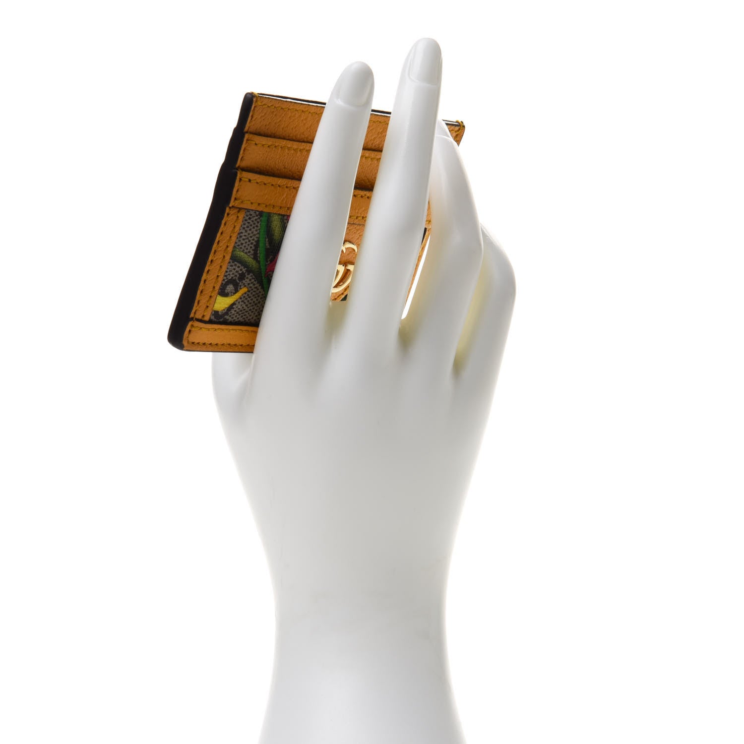Gucci GG Supreme Monogram Flora Web Ophidia Card Holder Beige Multicolor Crop 2 of 8