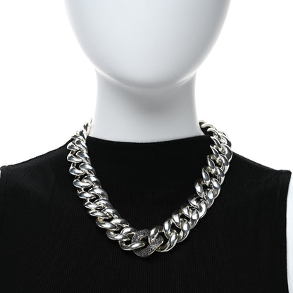 David Yurman Sterling Silver Black Diamond Cordelia Curb Link Necklace 2 of 4