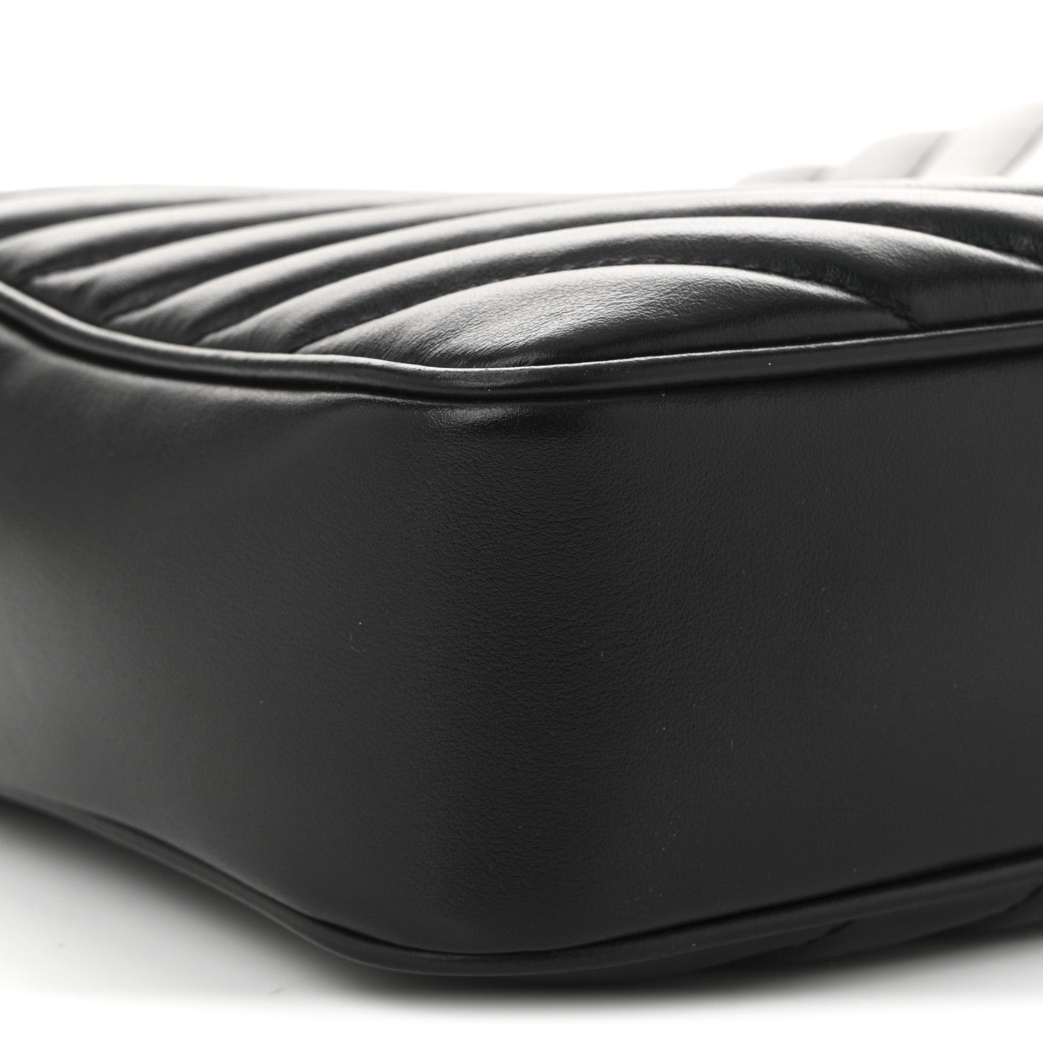 Saint Laurent Calfskin Matelasse Monogram Lou Camera Bag Black 9 of 11