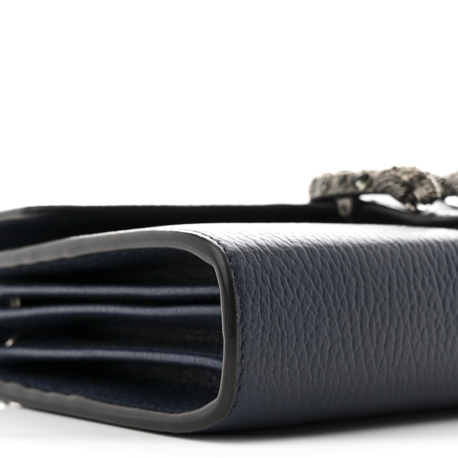 Gucci Dollar Calfskin Crystal Mini Dionysus Chain Wallet Blue Agata Black Diamond 11 of 12