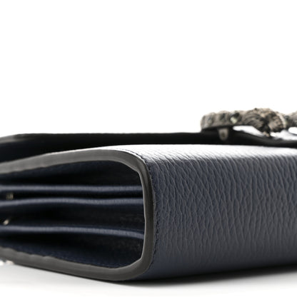 Gucci Dollar Calfskin Crystal Mini Dionysus Chain Wallet Blue Agata Black Diamond 11 of 12