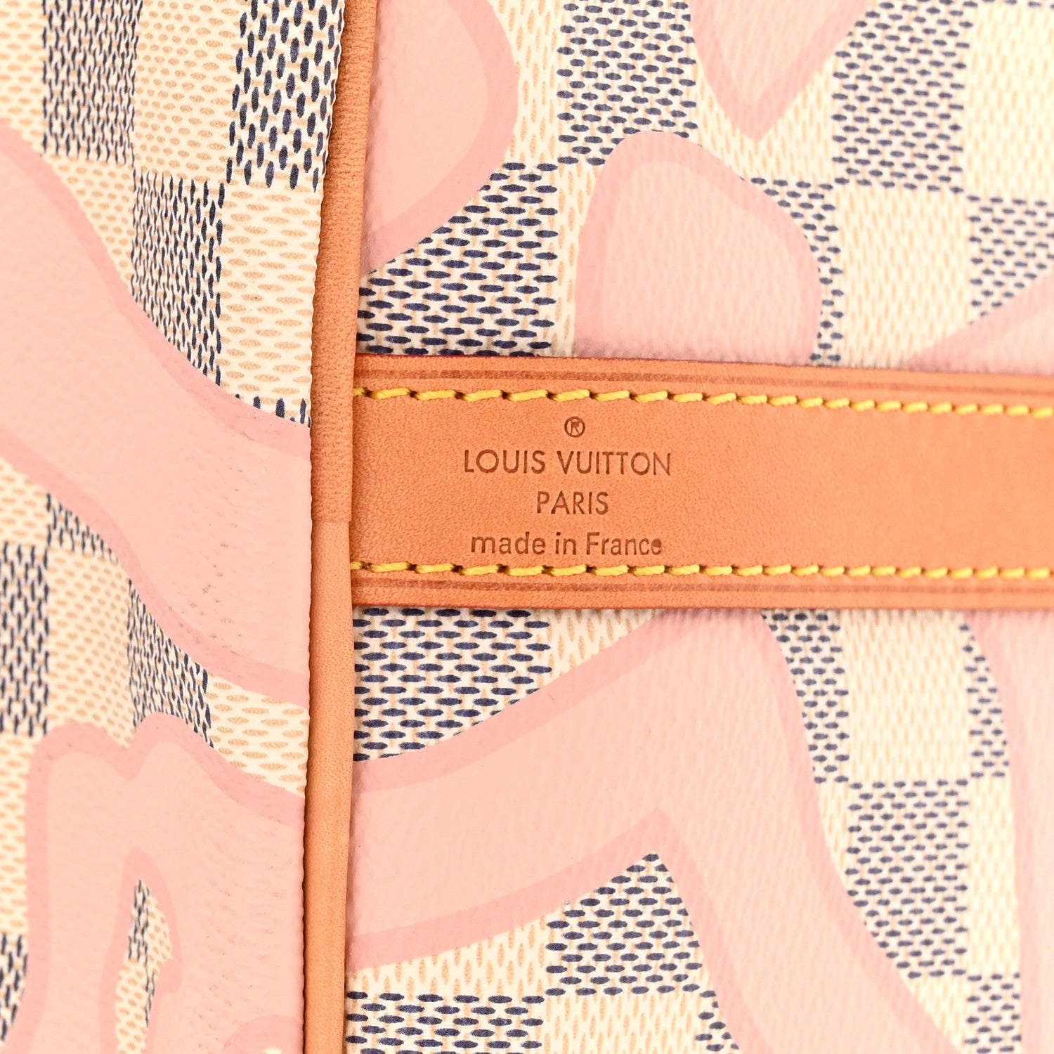 Louis Vuitton Damier Azur Tahitienne Speedy Bandouliere 30 Rose Ballerine 6 of 10