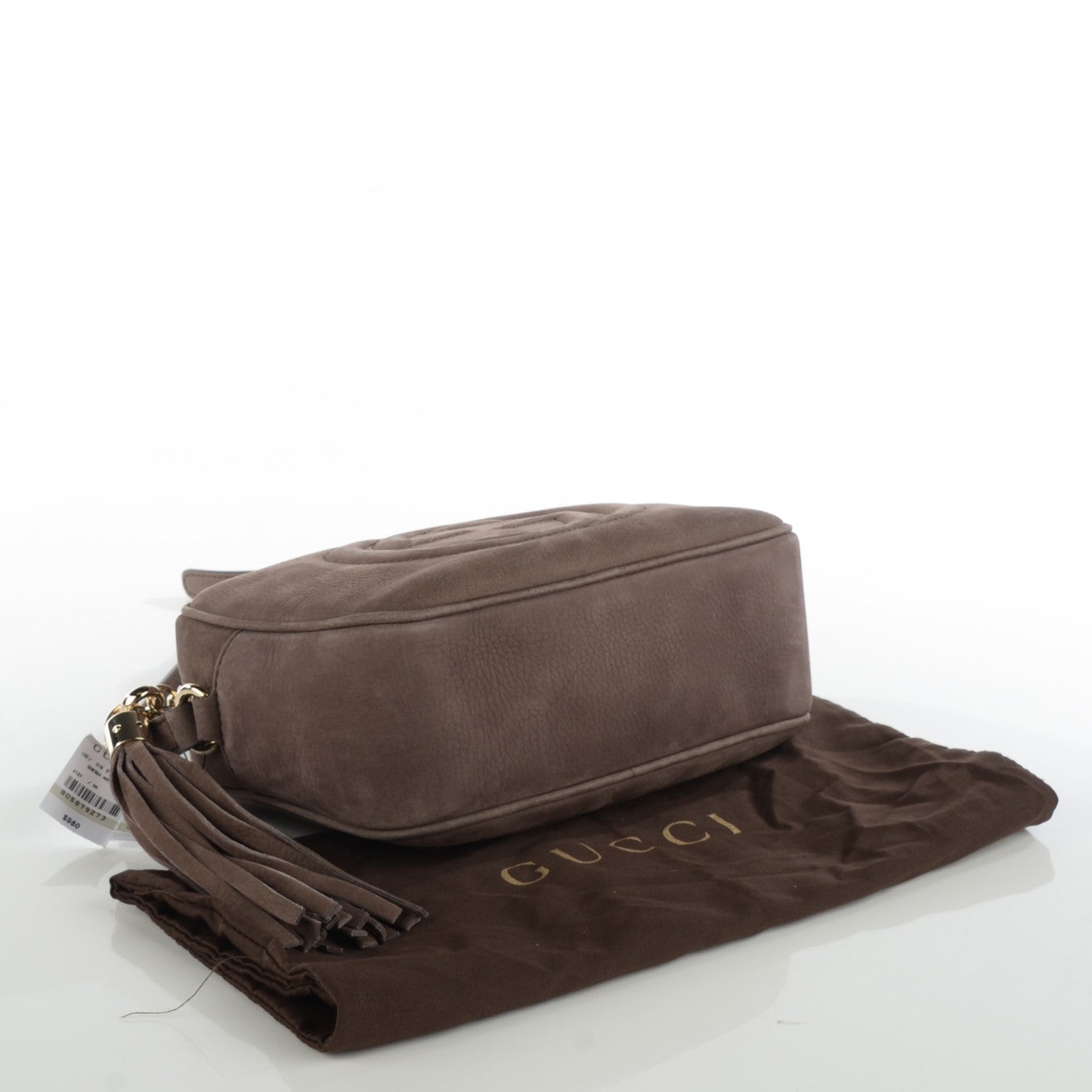 Gucci Vitello Range Small Soho Disco Bag Grey Field 4 of 7