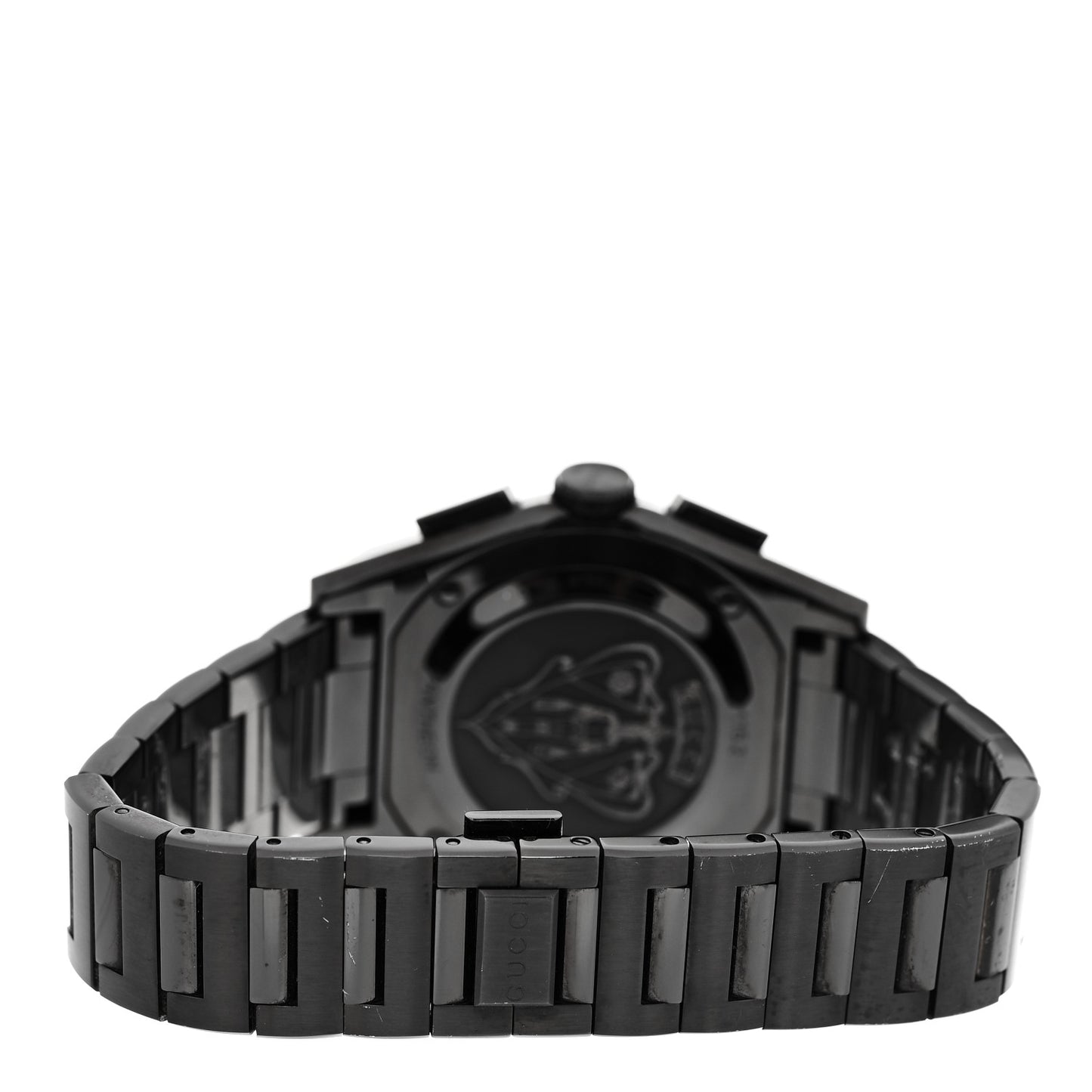 Stainless Steel 44mm Pantheon Chronograph Quartz Watch Black