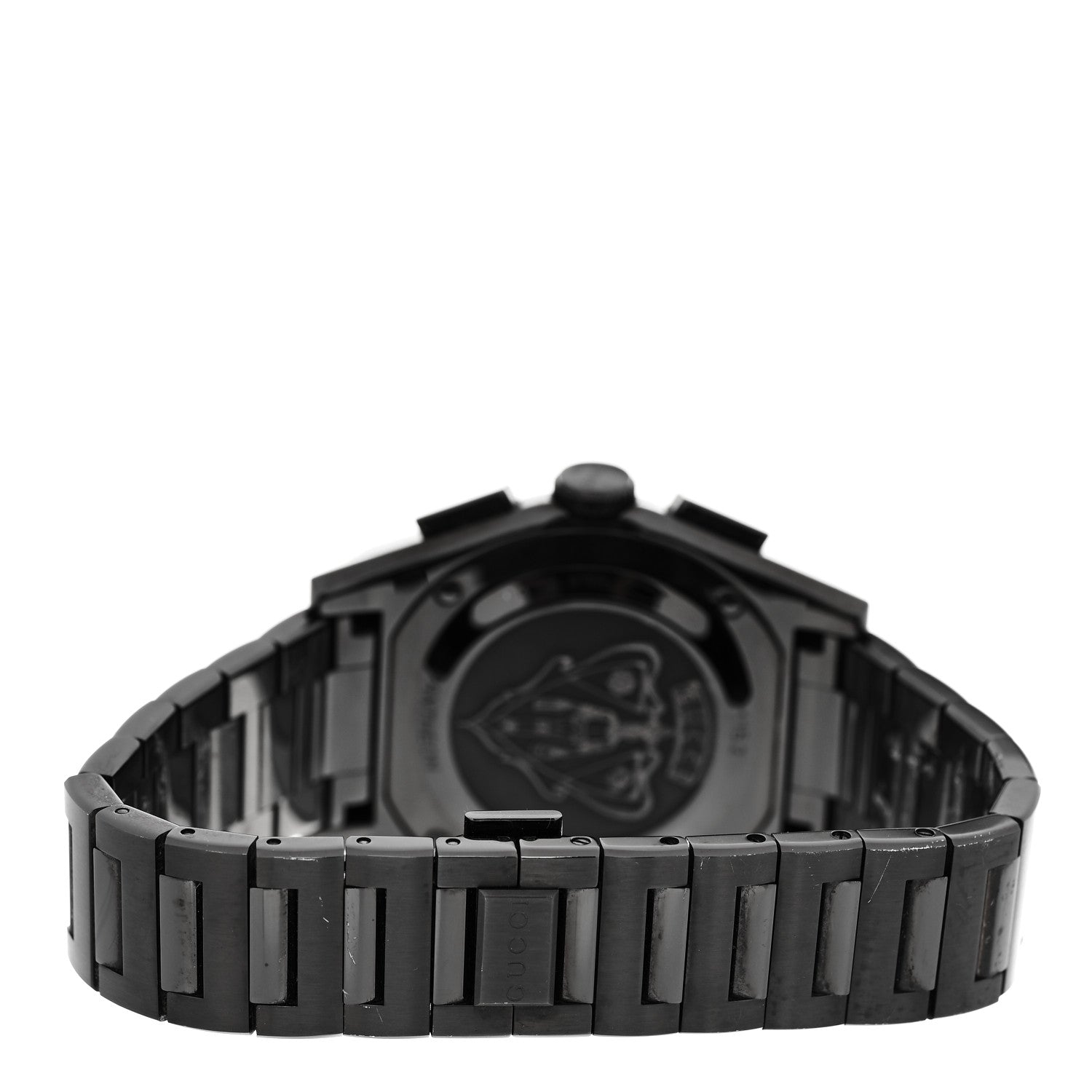 Gucci Stainless Steel 44mm Pantheon Chronograph Quartz Watch Black 3 of 4