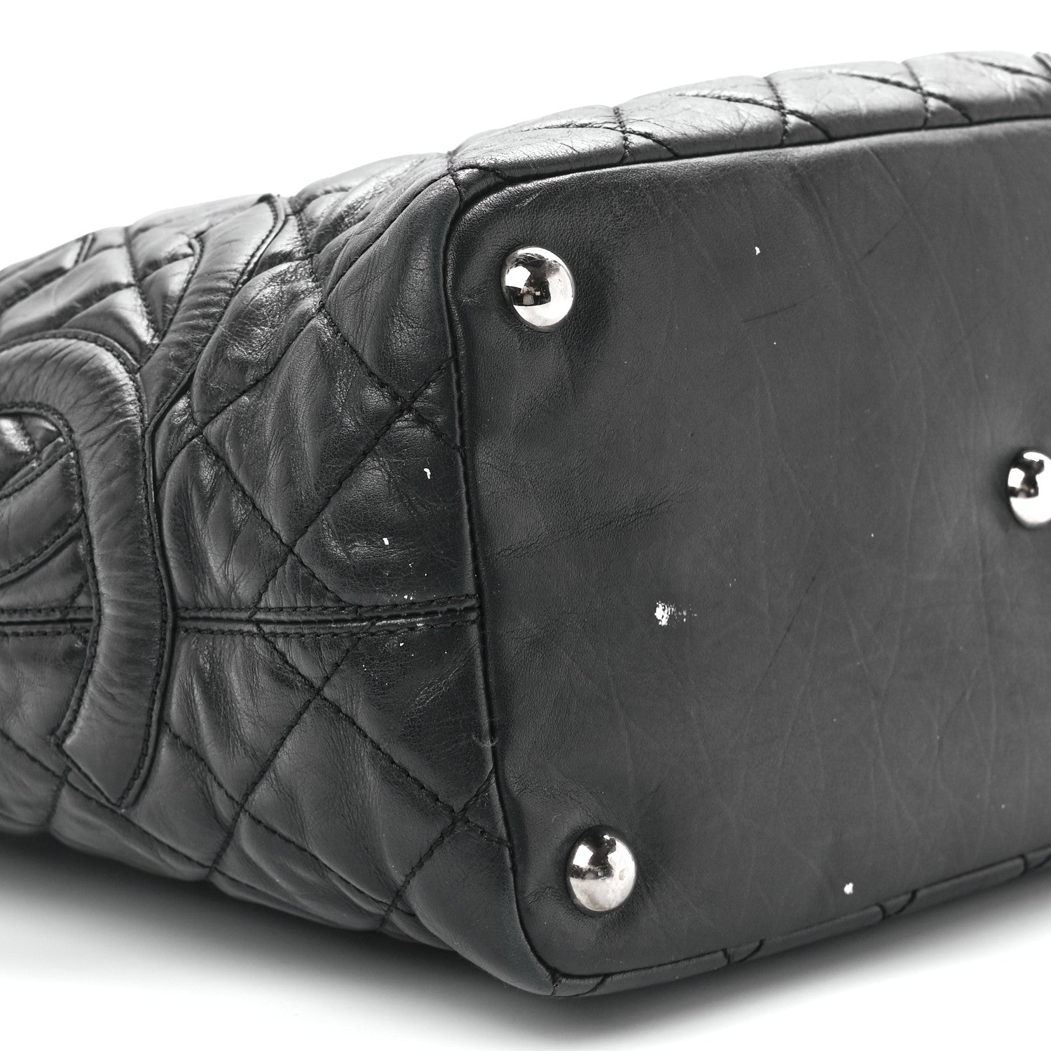 Chanel Aged Calfskin Quilted Large Cotton Club Tote Black 10 of 11
