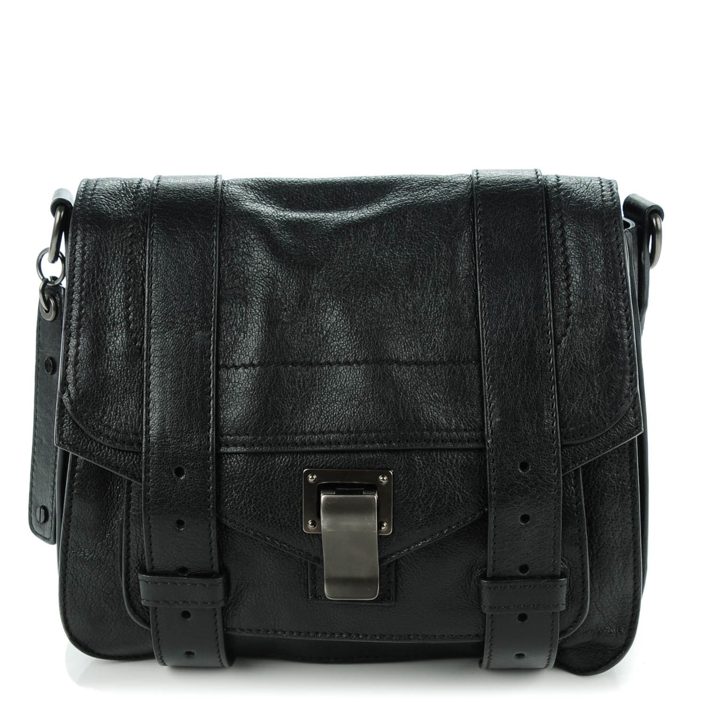 Lambskin PS1 Pouch Messenger Black