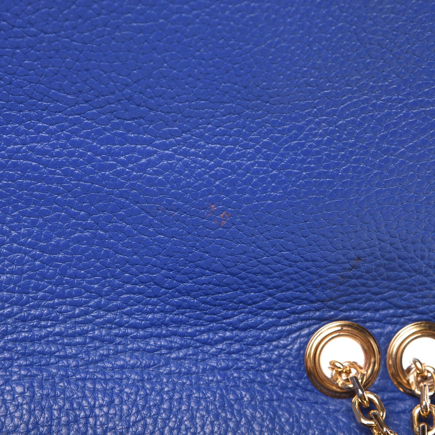 Calfskin Studded Shoulder Bag Blue