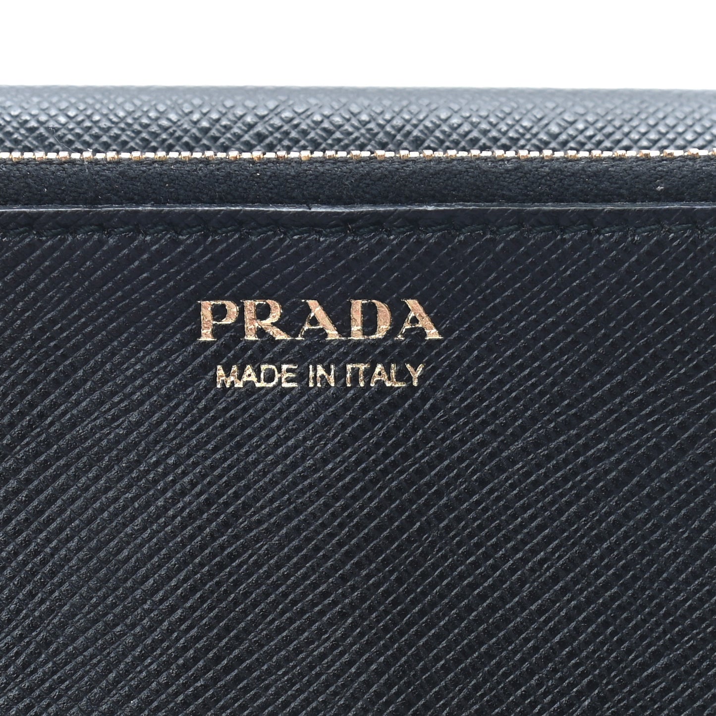 Saffiano Metal Tab Wallet Black