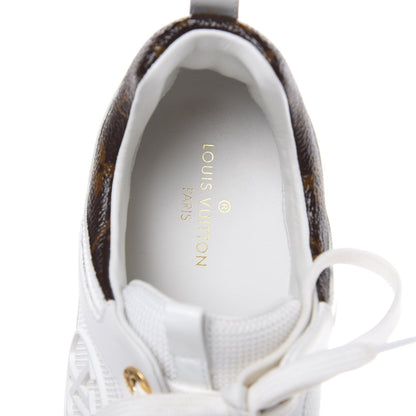 Louis Vuitton Calfskin Monogram Run Away Sneakers 36.5 White 6 of 8