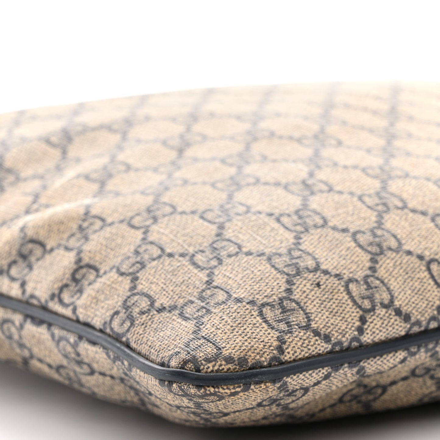 GG Plus Monogram Large Flat Messenger Bag Beige Blue