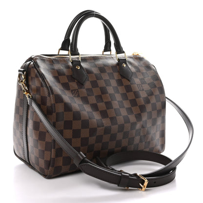 Louis Vuitton Damier Ebene Speedy Bandouliere 30 3 of 11