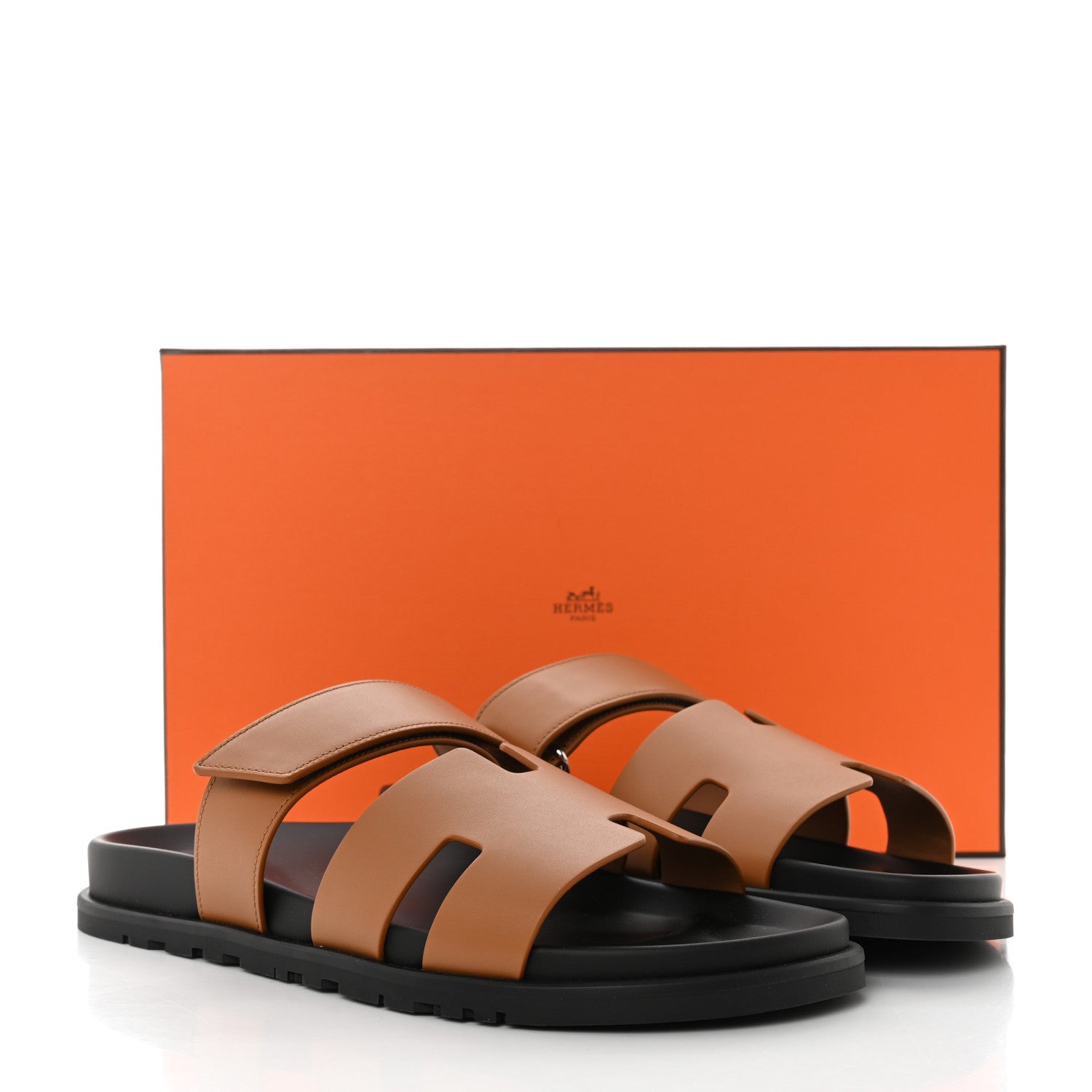 Hermes Calfskin Mens Chypre Sandals 43 Naturel 9 of 9
