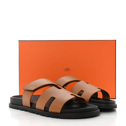 Hermes Calfskin Mens Chypre Sandals 43 Naturel 9 of 9