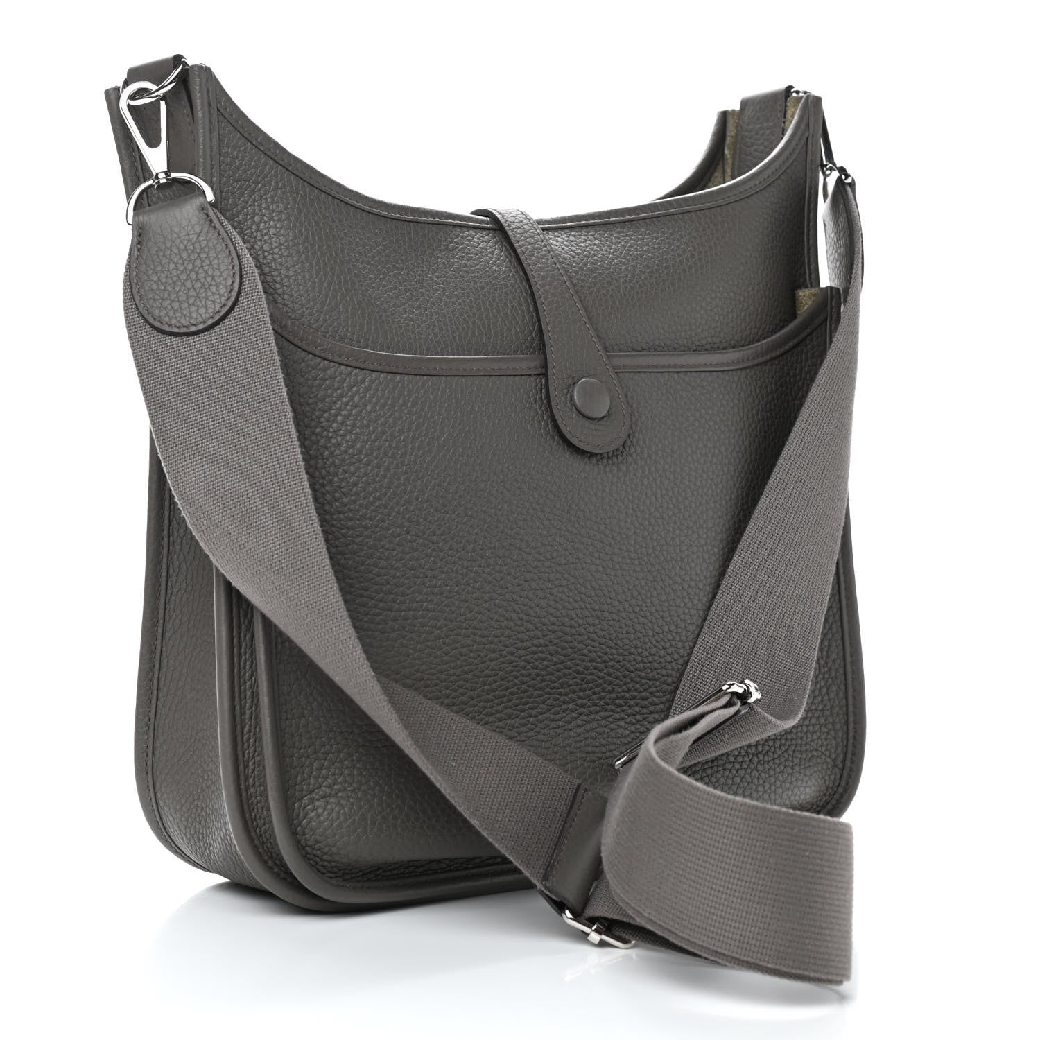 Hermes Taurillon Clemence Evelyne III PM Etain 3 of 9