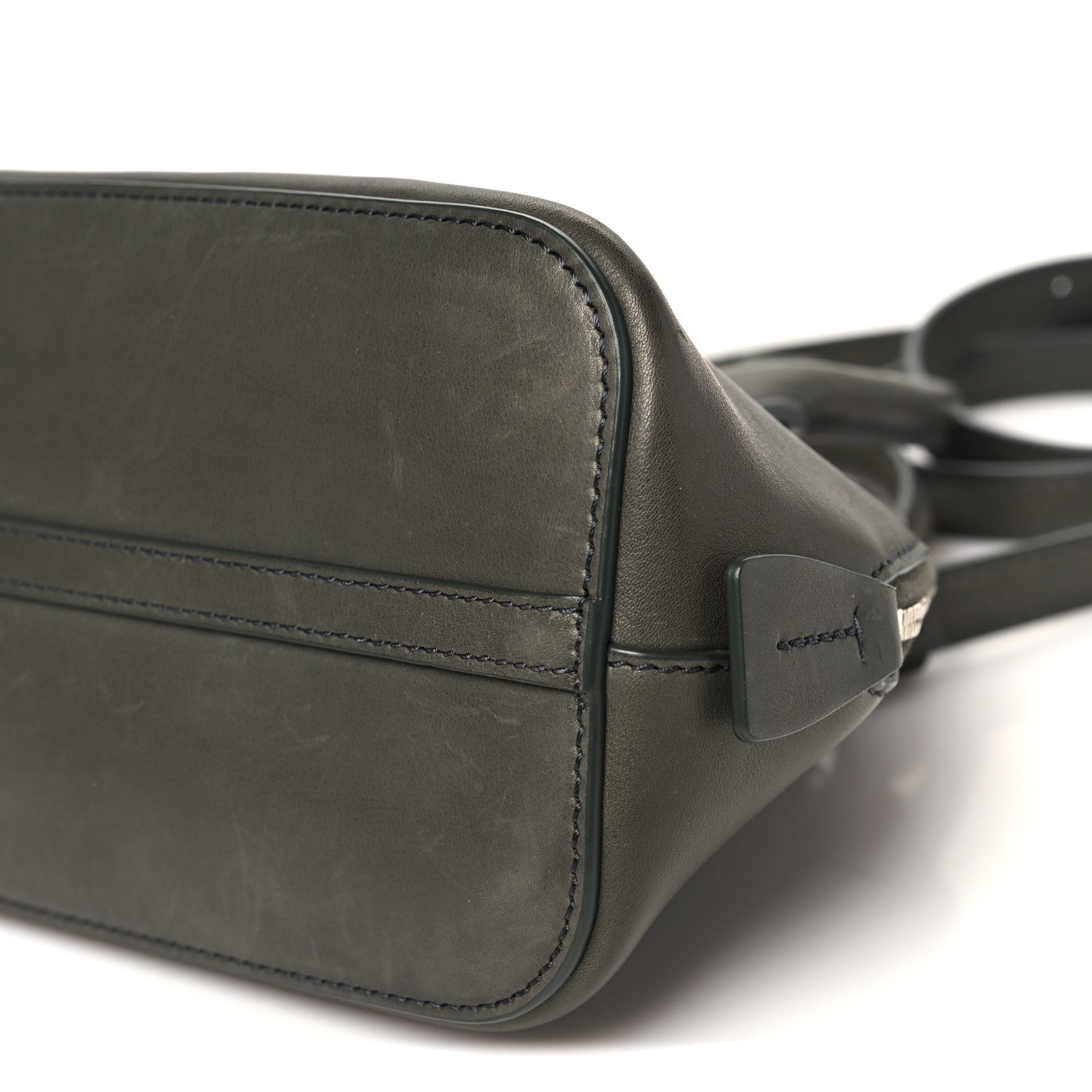 The Row Saddle Calfskin Mini Devon Bag Koala Grey 9 of 9