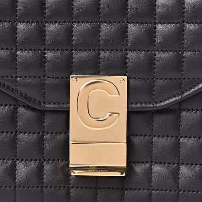 Celine Calfskin Quilted Medium C Bag Black 9 of 9