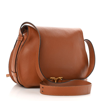 Chloe Calfskin Medium Marcie Round Crossbody Bag Tan 3 of 10