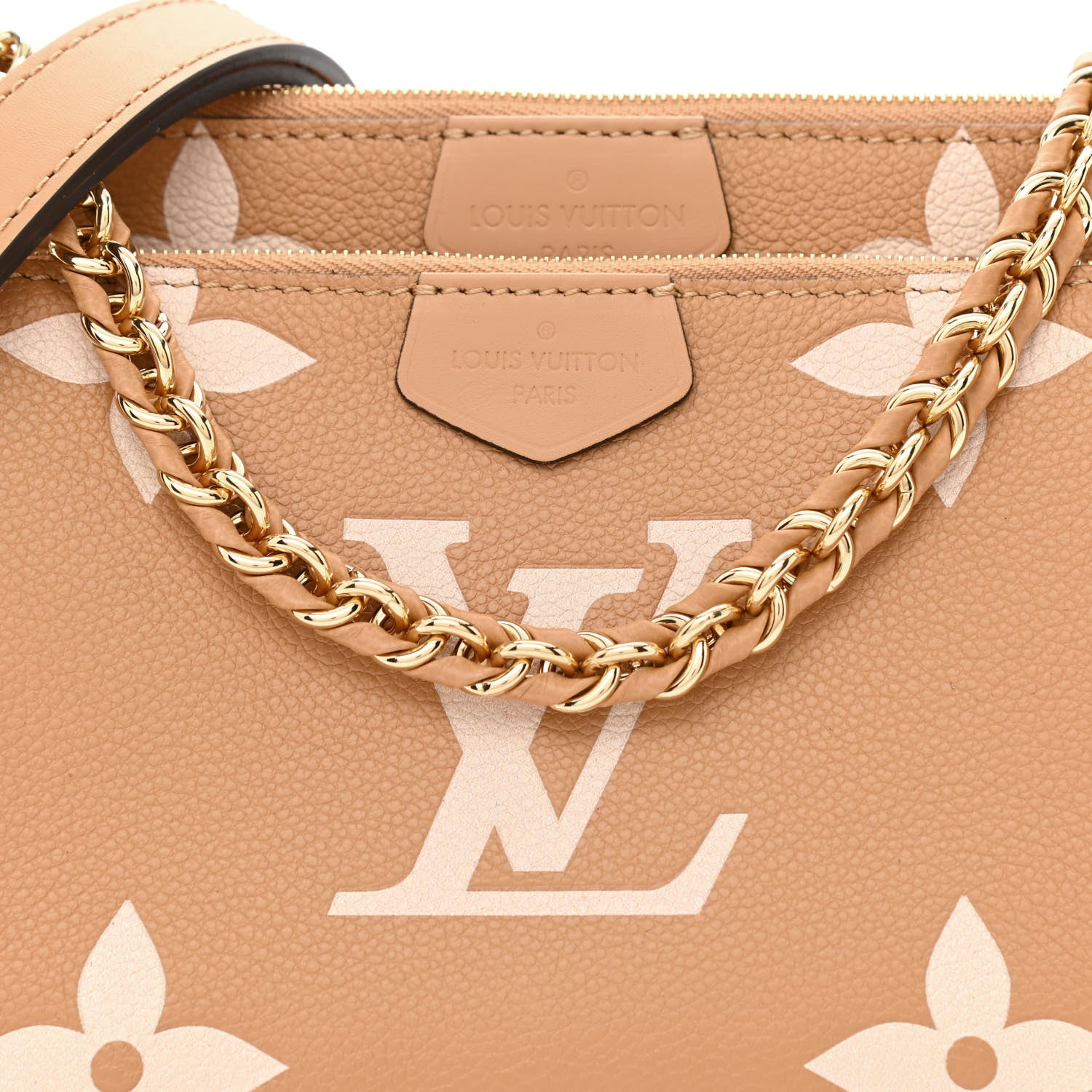 Louis Vuitton Empreinte Monogram Giant Multi Pochette Accessories Arizona Creme 8 of 11