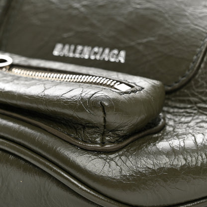 Balenciaga Agneau Arena Superbusy Belt Bag Khaki 10 of 12
