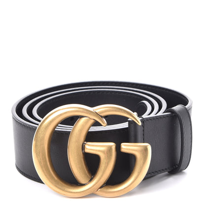 Gucci Calfskin Double G 40mm Belt 85 34 Black 1 of 6