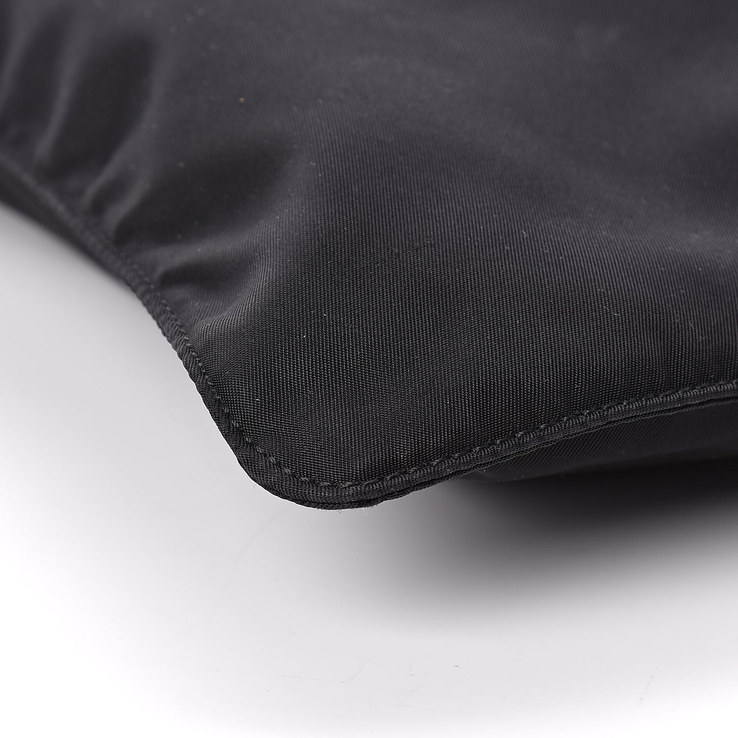 Nylon Vela Small Flat Messenger Bag Black