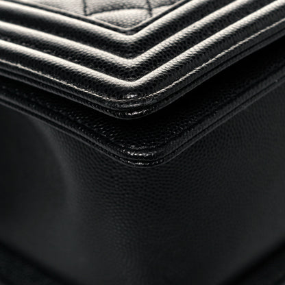 Chanel Caviar Quilted Medium Boy Flap Black 9 of 14