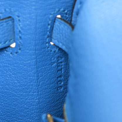 Hermes Togo Kelly Retourne 25 Bleu Zanzibar 12 of 30