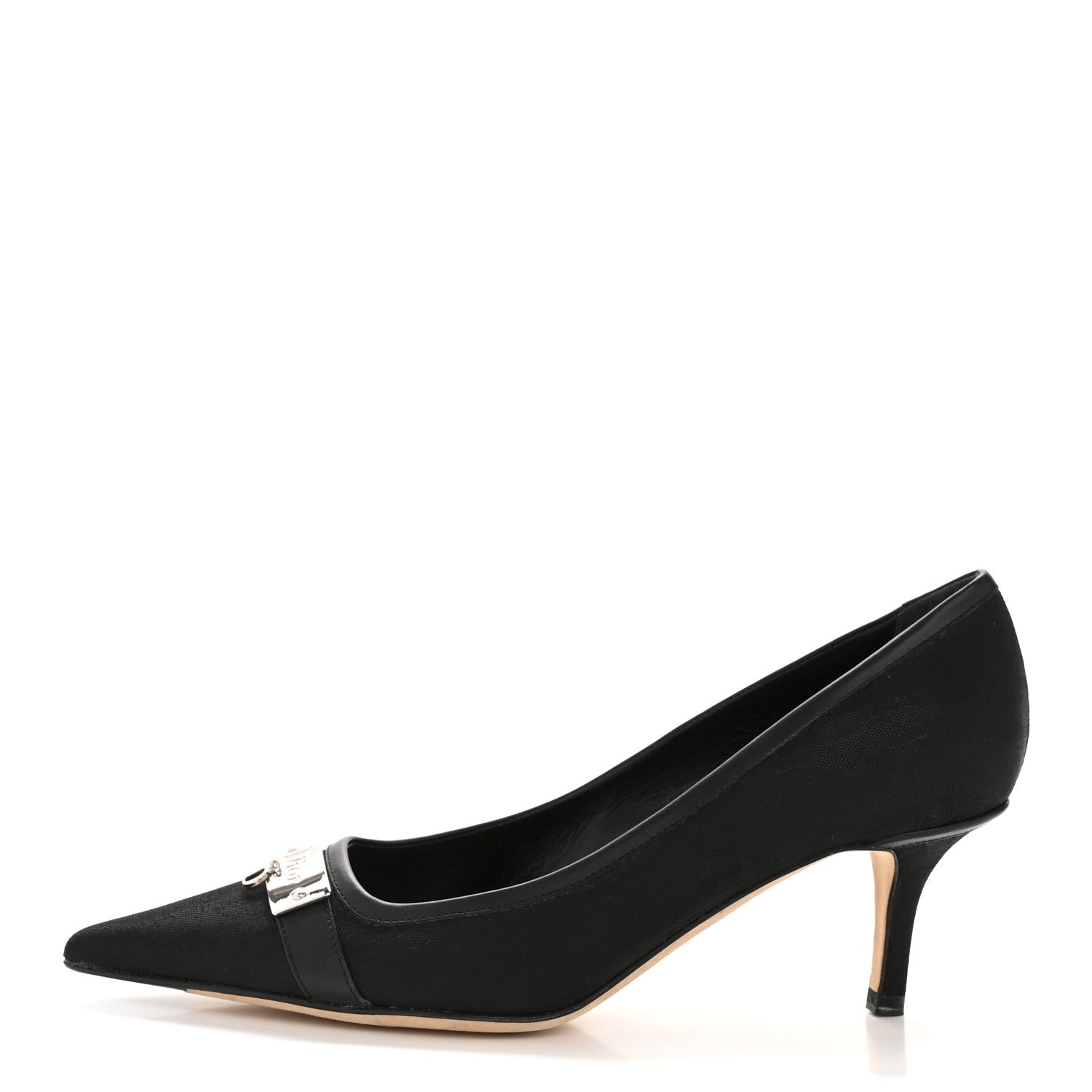 Christian Dior Oblique Canvas Street Chic Pumps 37 Black 1 of 11