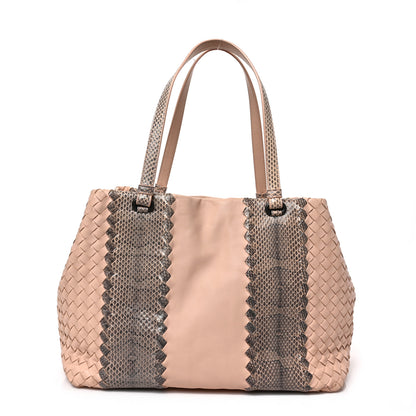Bottega Veneta Nappa Intrecciato Ayers Medium Tote Beige 1 of 8