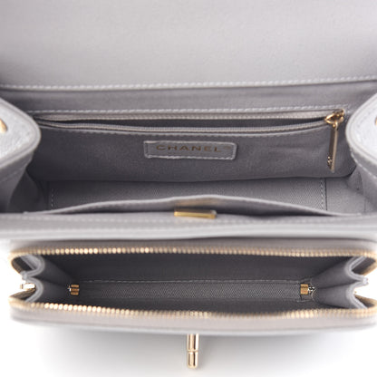 Chanel Caviar Quilted Medium Business Affinity Flap Grey 5 of 9