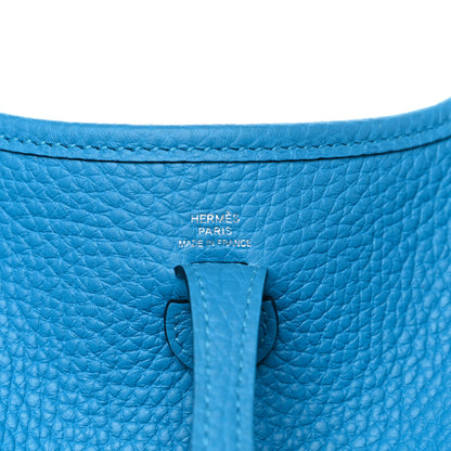 Hermes Taurillon Clemence Evelyne TPM Bleu Frida 6 of 11
