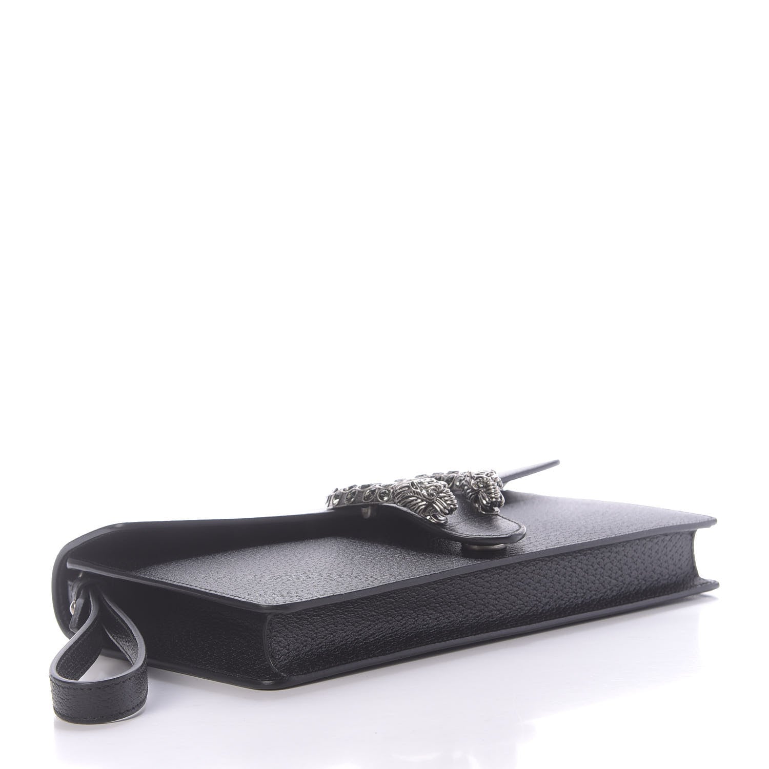 Gucci Dollar Calfskin Crystal Dionysus Clutch Wristlet Black Black Diamond 4 of 10