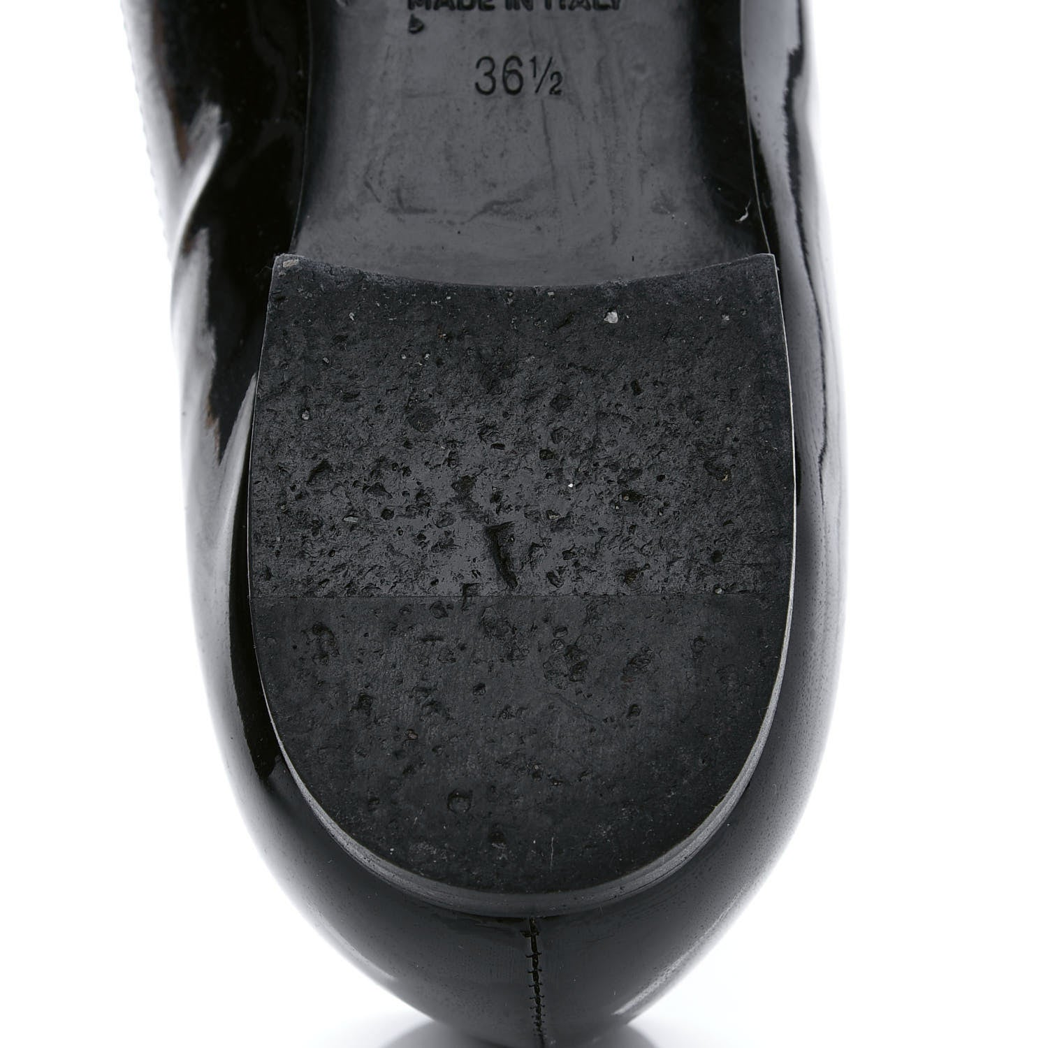 Chanel Patent Cap Toe Ballerina Flats 36.5 Black White 10 of 10
