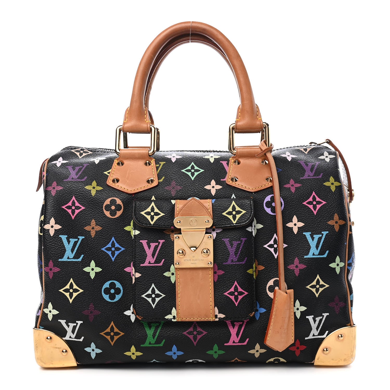 Louis Vuitton Monogram Multicolor Speedy 30 Black 1 of 8