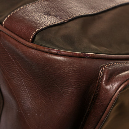 Prada Tessuto Nylon Soft Calfskin Shoulder Bag Brown 11 of 16